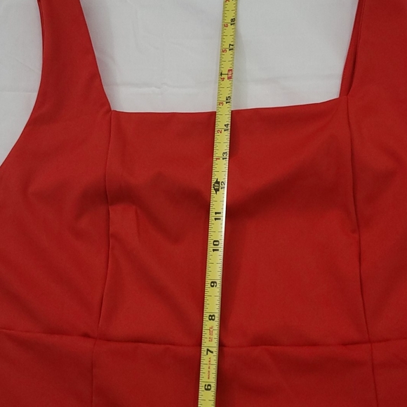 PEACE LOVE WORLD Built-in Bra Tank Red XL crop - Picture 5 of 5